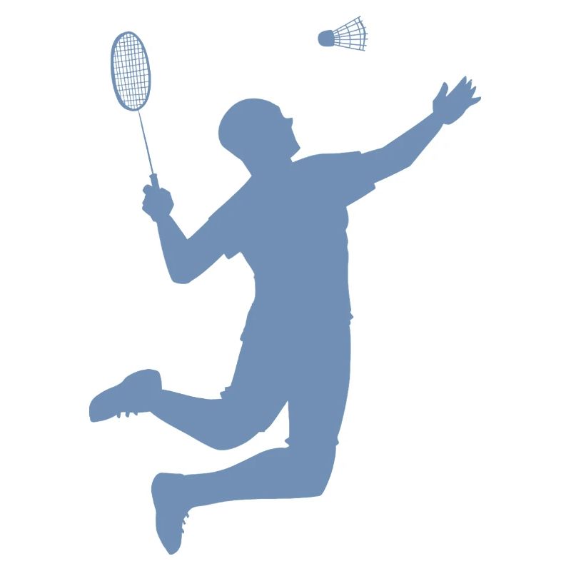 Conception minimaliste de silhouettes de badminton