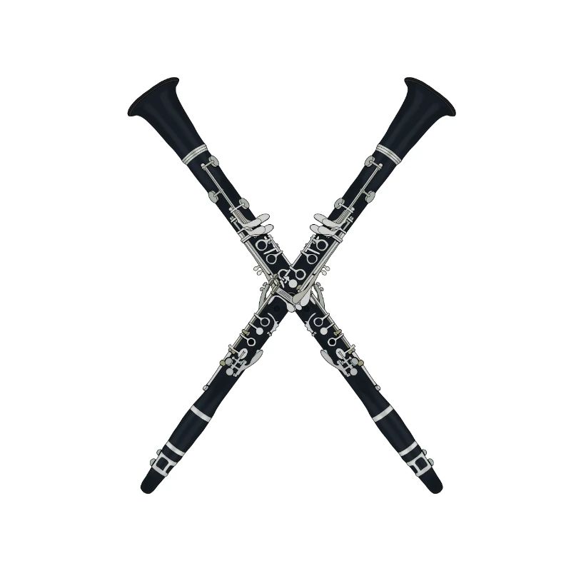 Clarinets Forming an X