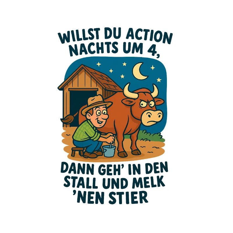 Action de nuit à 4 taureaux de traite