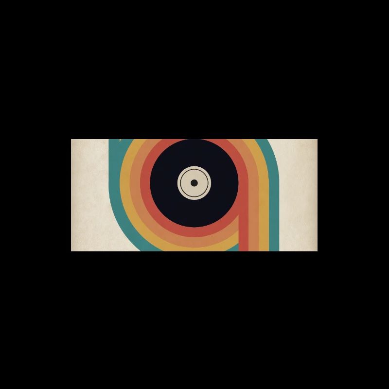 Affiche vinyle rétro Design musical du milieu du siècle