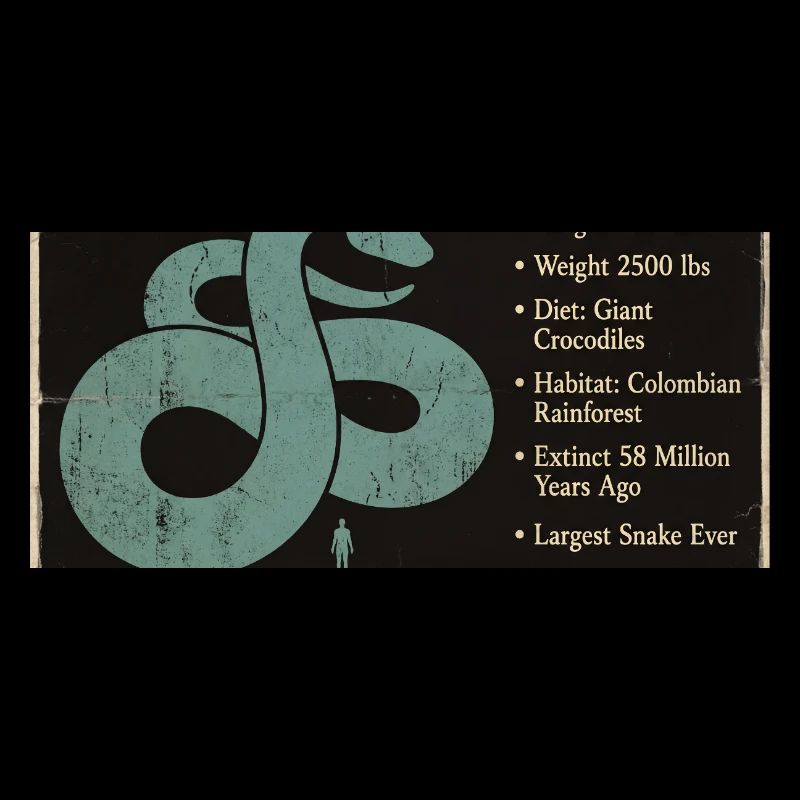 Faits sur Titanoboa : Plus grand serpent de la préhistoire