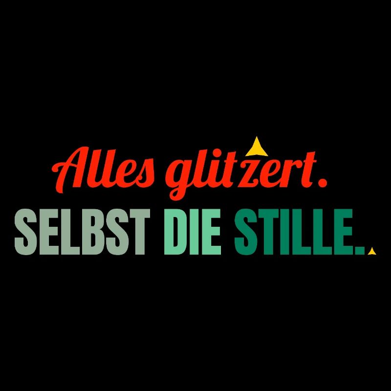 Alles glitzert. Selbst die Stille.