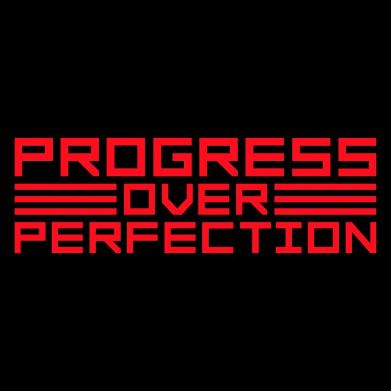 Progress Over Perfection Saying Motivation Mindset