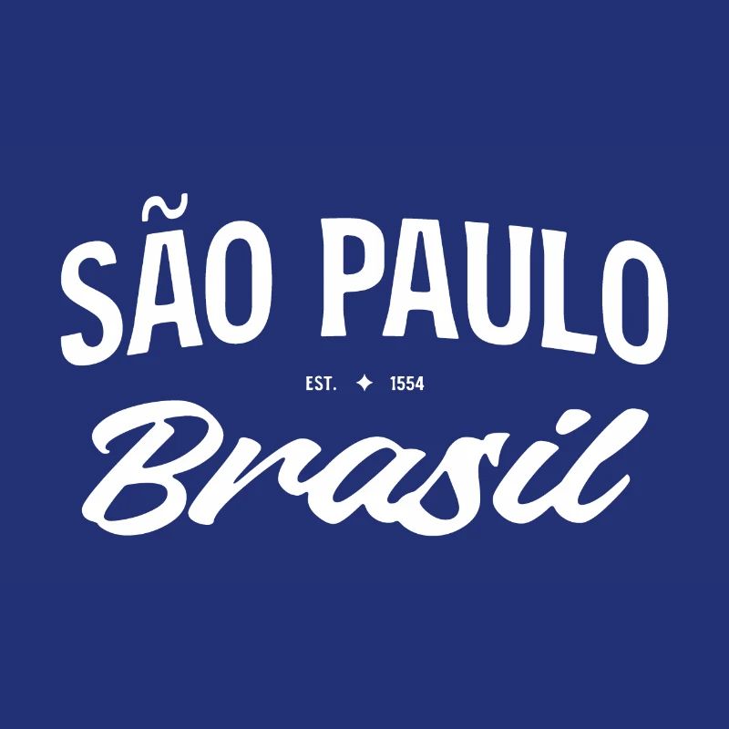 Script rétro de São Paulo Brasil
