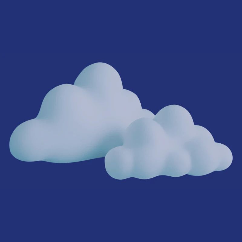 Cloud Design Sunset Colors