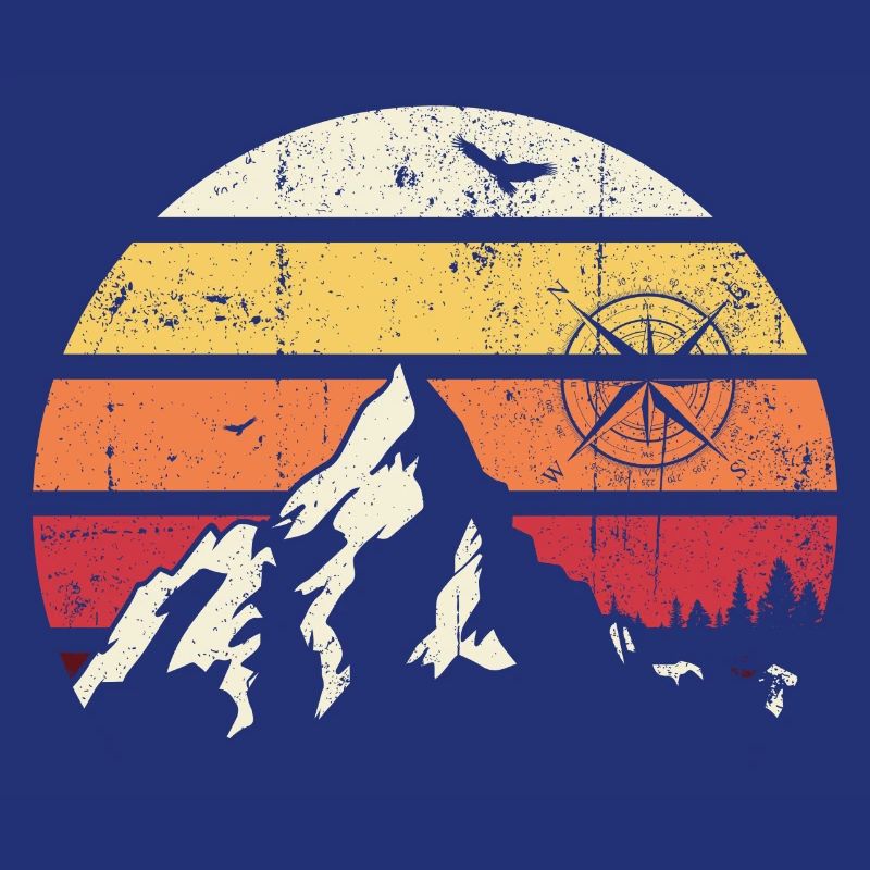 Alpine Sunset Compass