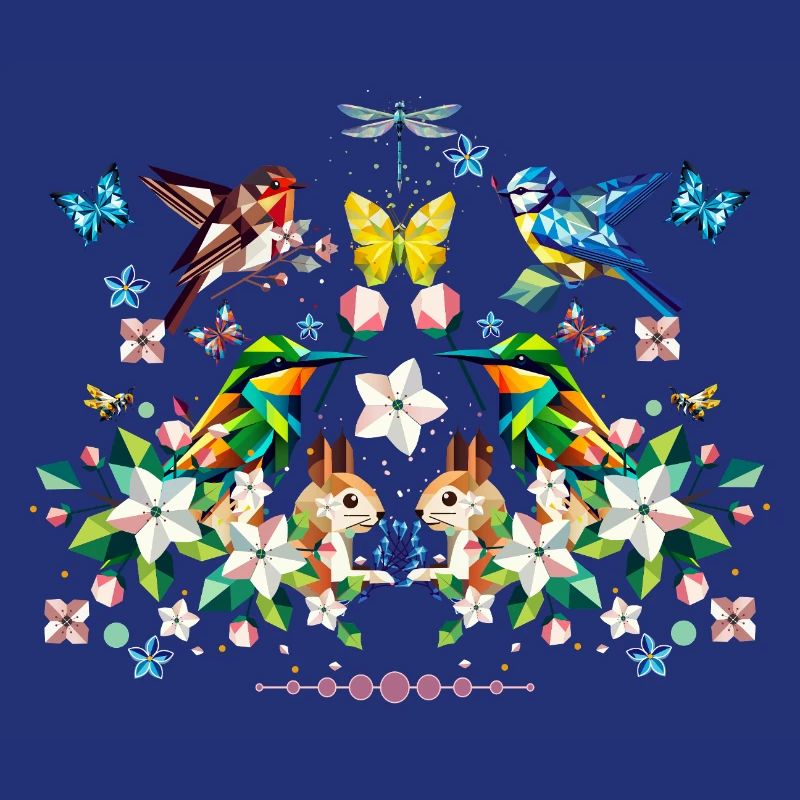 Spring magic as a colourful spring motif