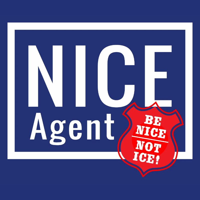 NICE Agent Logo mit Statement Be Nice Badge