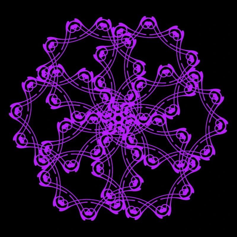 Random patterns circled