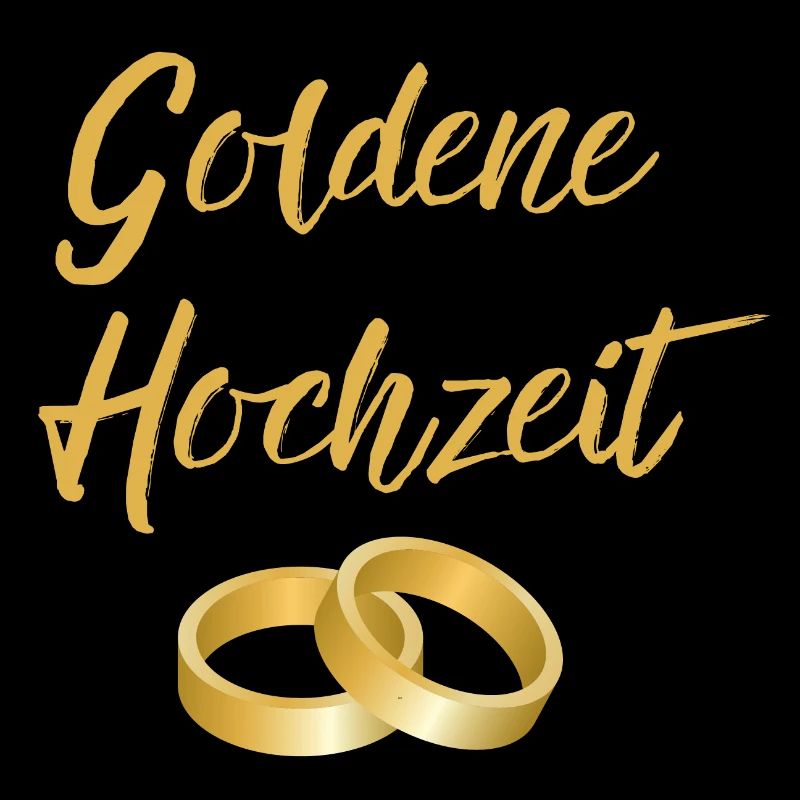 Goldene Hochzeit Eheringe golden Hochzeittag Segen