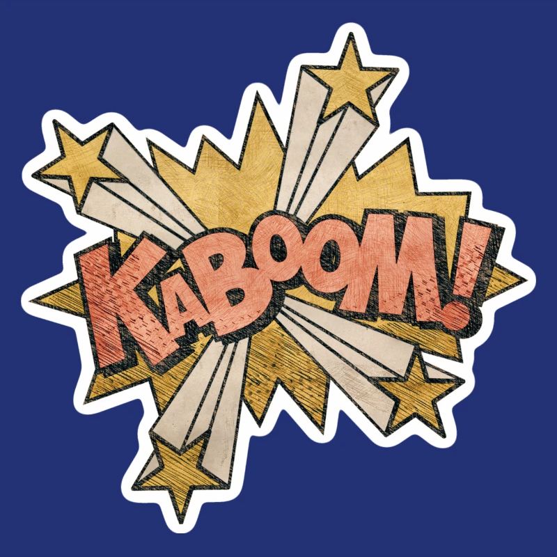 Comic Kabbom Pop Art Action Saying