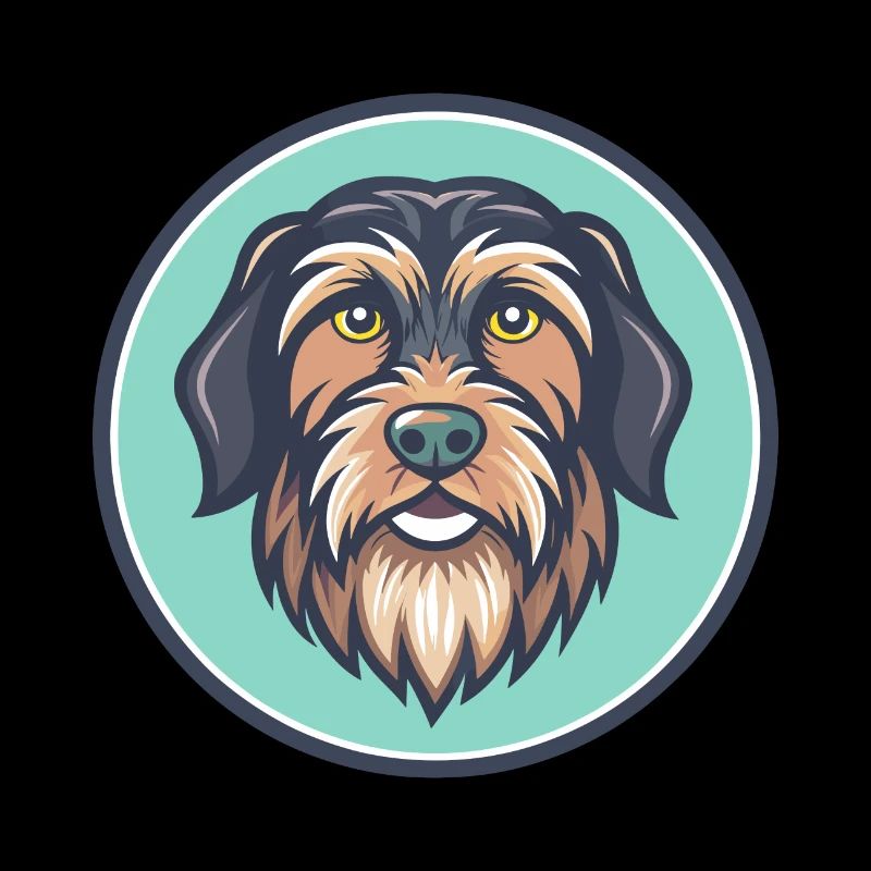 Wirehaired Pointing Griffon Dog Breed Cartoon Pet