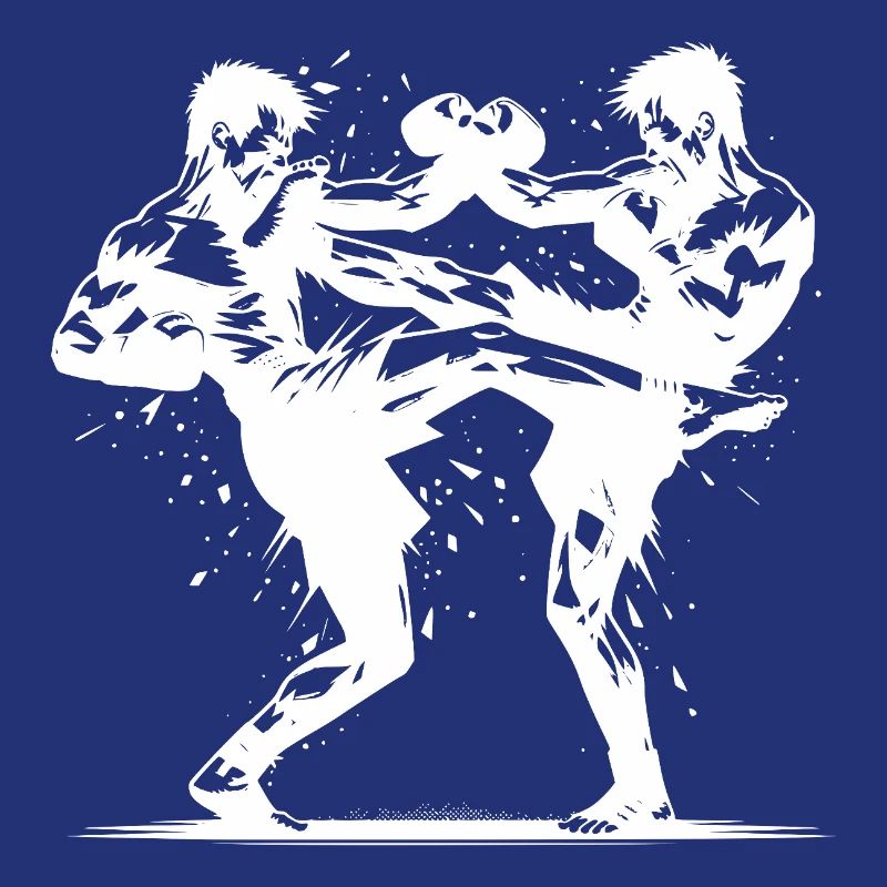 Double Strike Boxe thaïlandaise Le ring brûle violemment