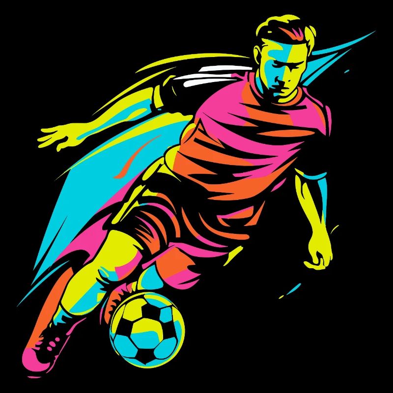 Soccer Player Retrowave