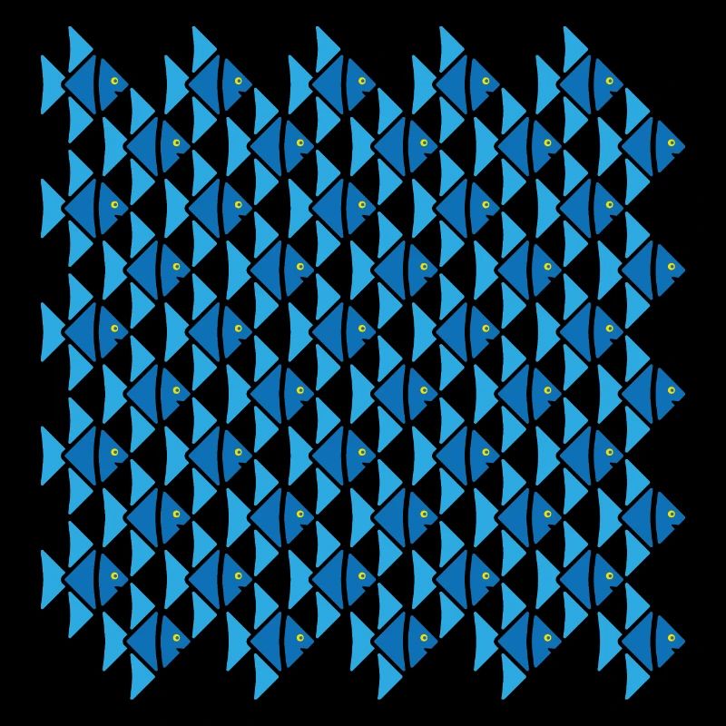 Poisson-ange de style Escher