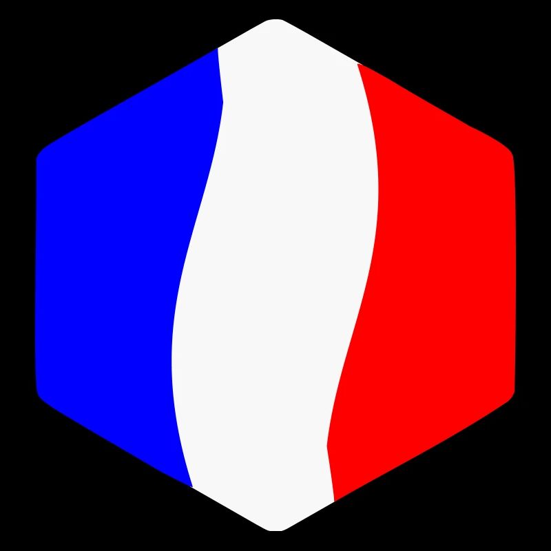 Abstrait Tricolore Bleu Blanc Rouge Courbe