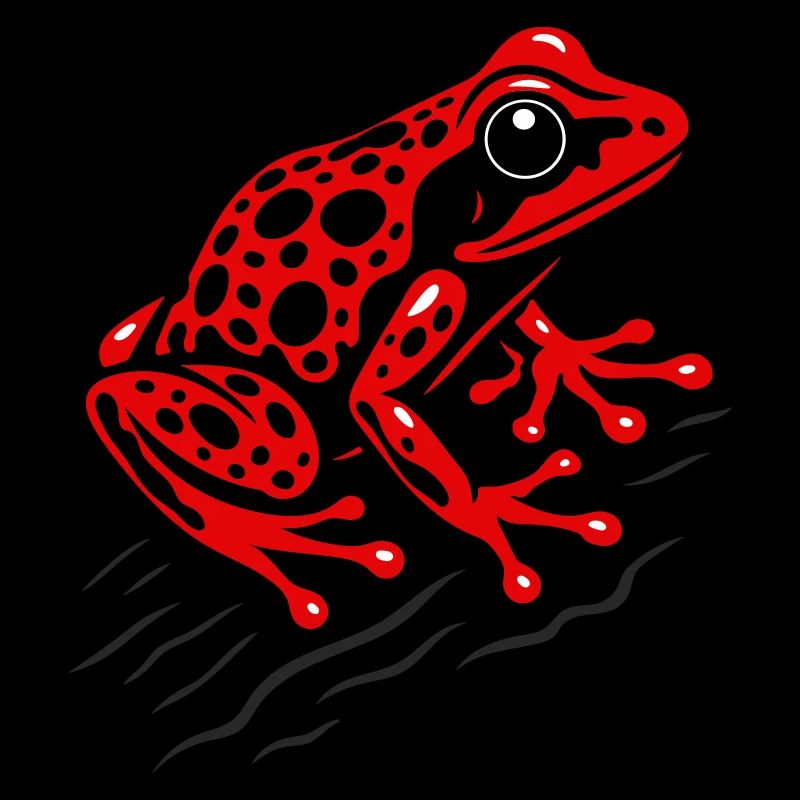 Frosch Erdbeerfrosch Roter Pfeilgiftfrosch