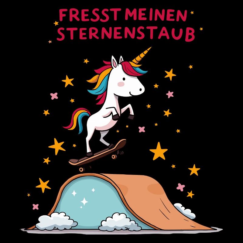 Skateboard-Einhorn