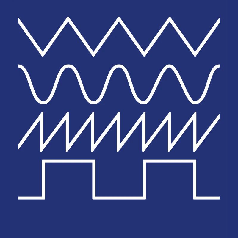 Synthesizer Waveforms (white font) #2