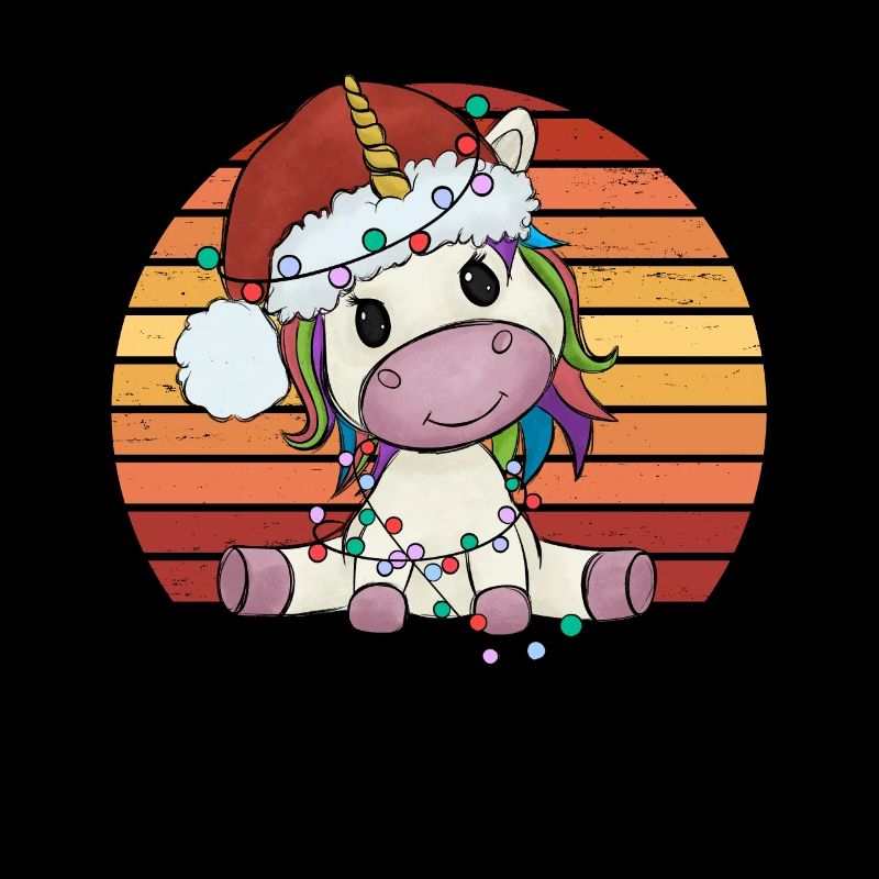 Weihnachtseinhorn Einhorn Einhornpyjama Geschenk