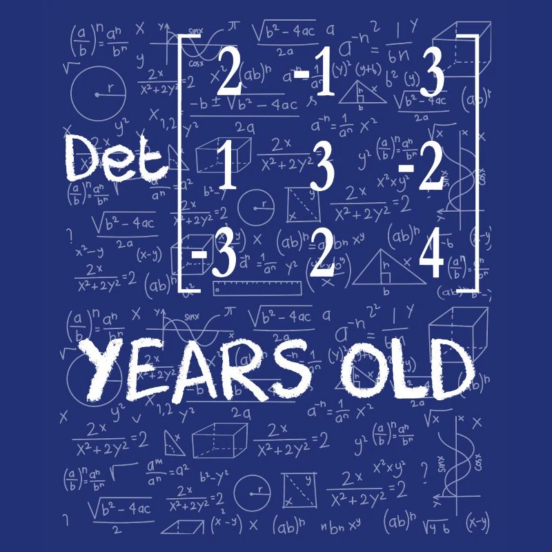 63rd birthday 63 years matrix determinant