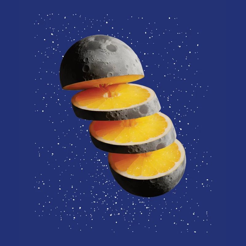 Sliced Lemon Moon Moon Lemon