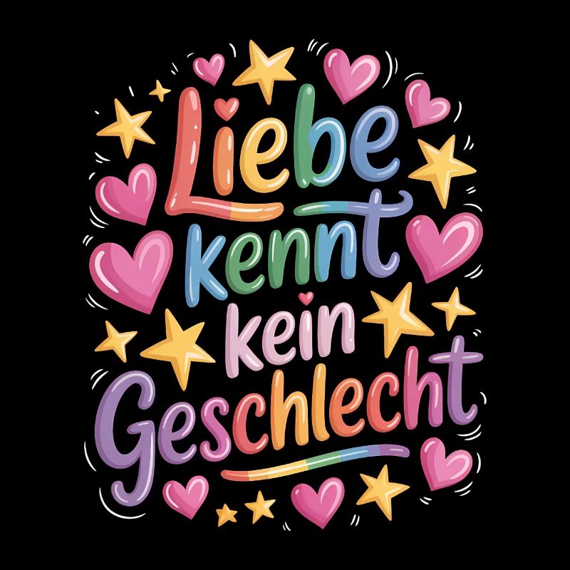 Liebe kennt kein Geschlecht Regenbogen LGBTQ Pride