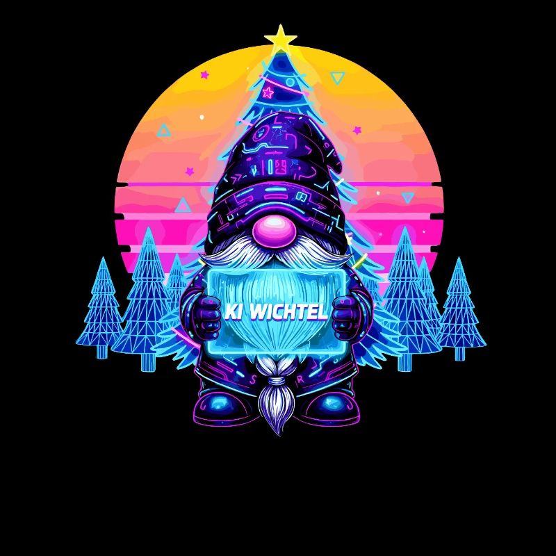 KI GNOME - Synthwave Retrowave 80s