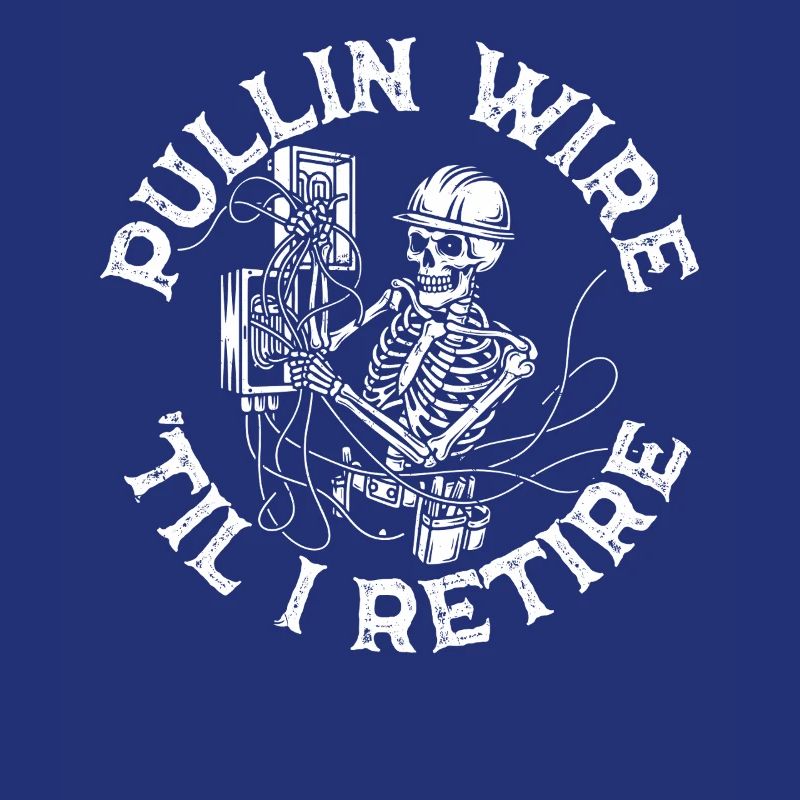 Skeleton Technique Wirework Electrician Pullin Wire