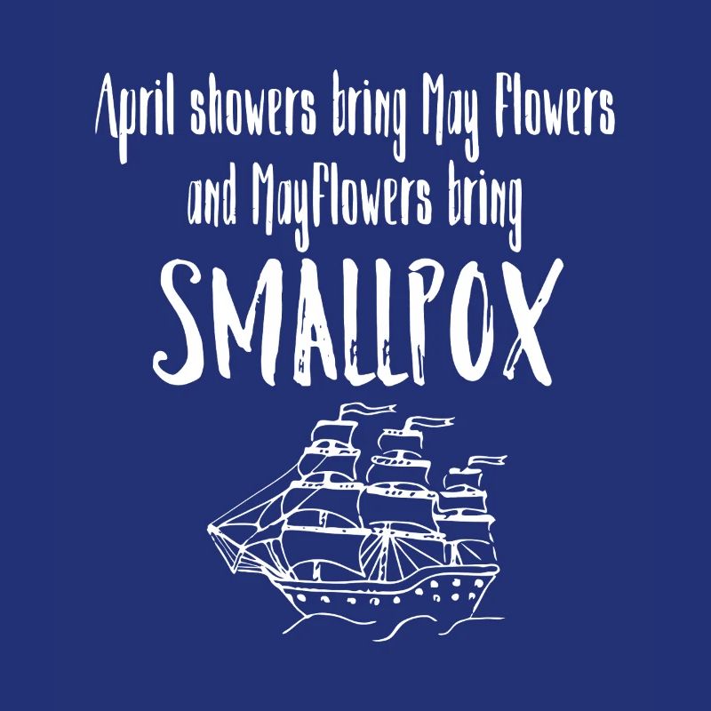 Mayflower Pocken-Satirisches Schiffsabschlag