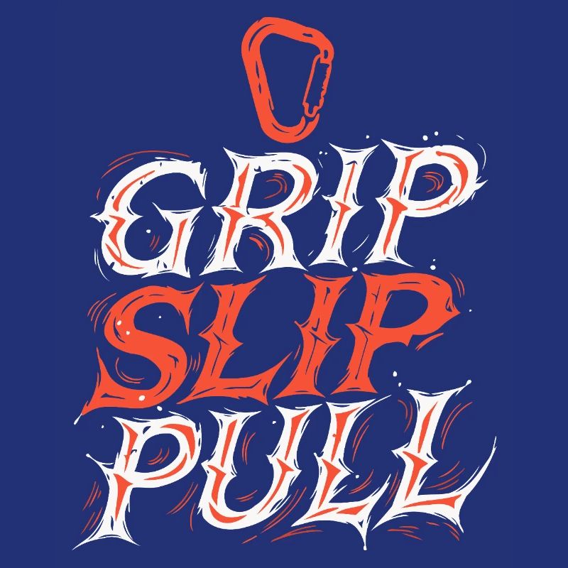Grip Slip Pull Typographie Dynamique