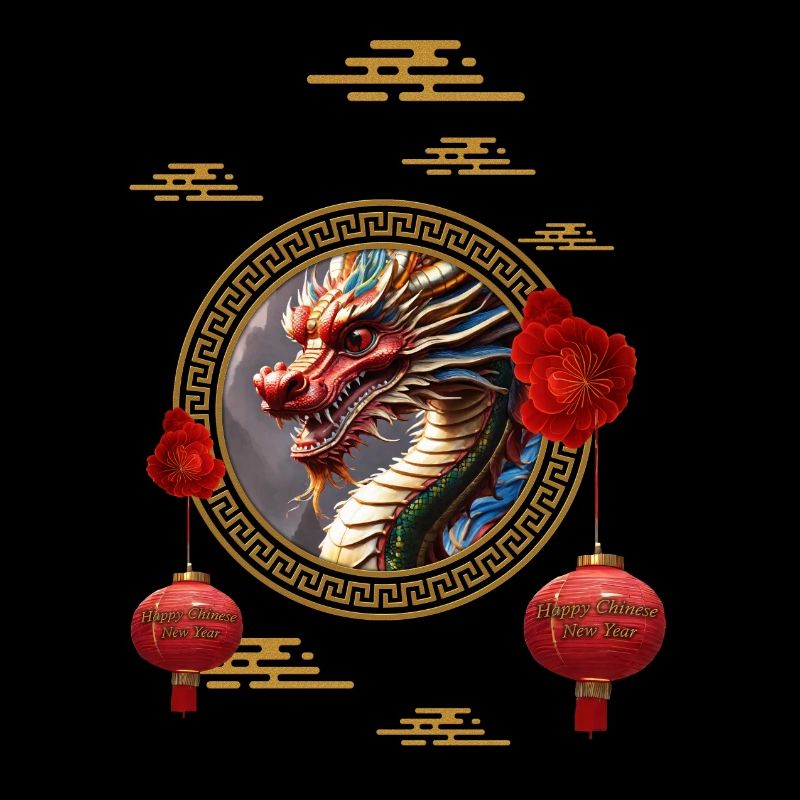 Bonne année du Dragon Chinois