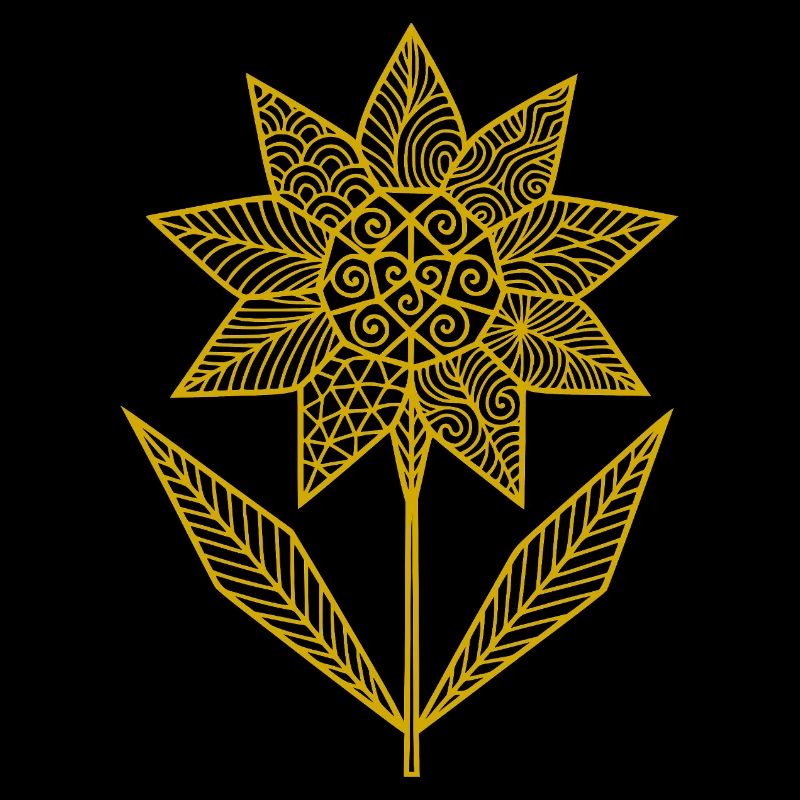 Illustration géométrique de fleur de mandala