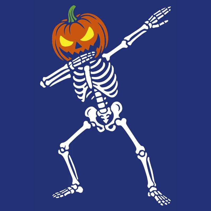 Halloween Dab Dance Skeleton - Dabbing Pumpkin