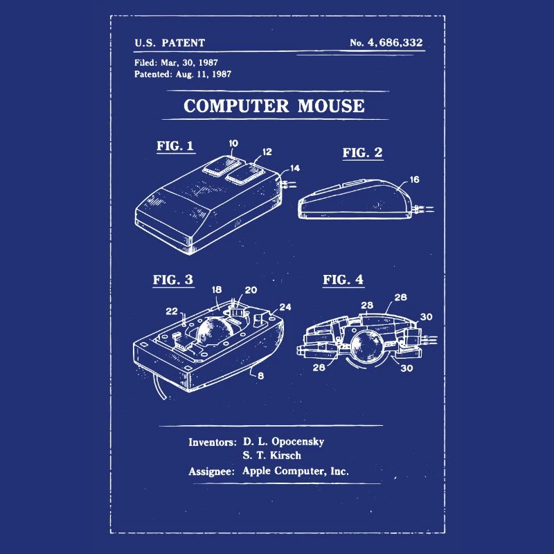 Plan de souris rétro pour ordinateur