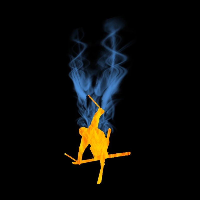 Freestyle ski flame