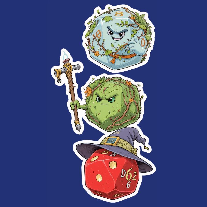 Cube Mage, Wizard & Druid – Fantasy Dice