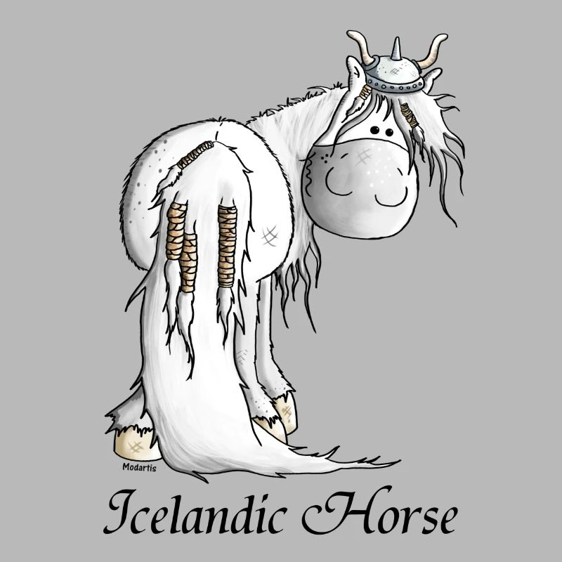 Wilder Wikinger Isländer - Pferd