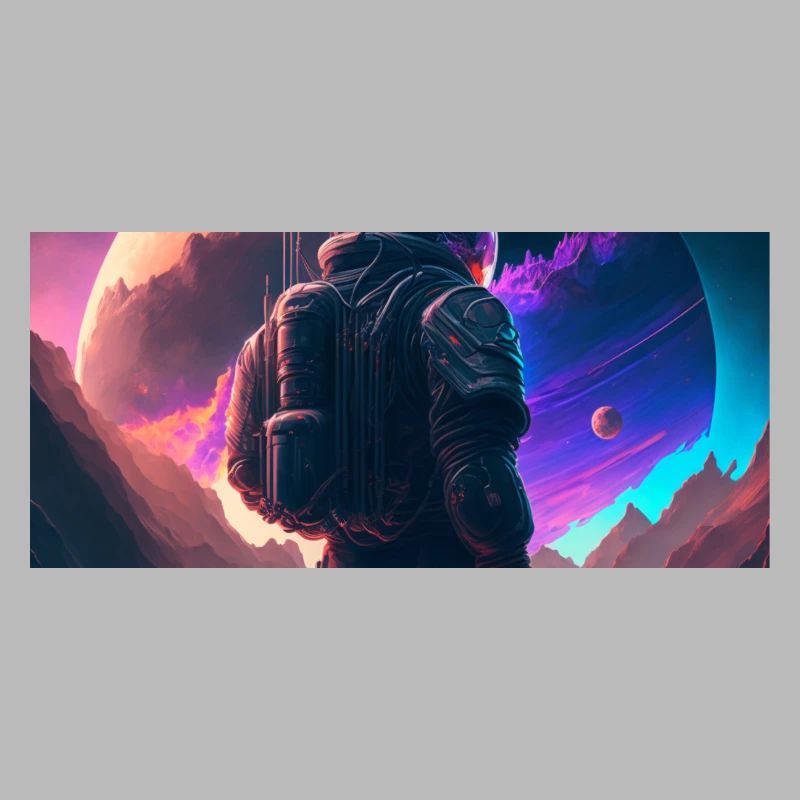Galactic Explorer on Neon Horizon