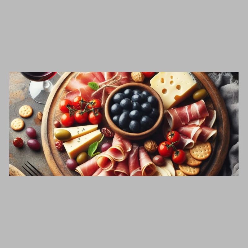 Serrano ham and cheese