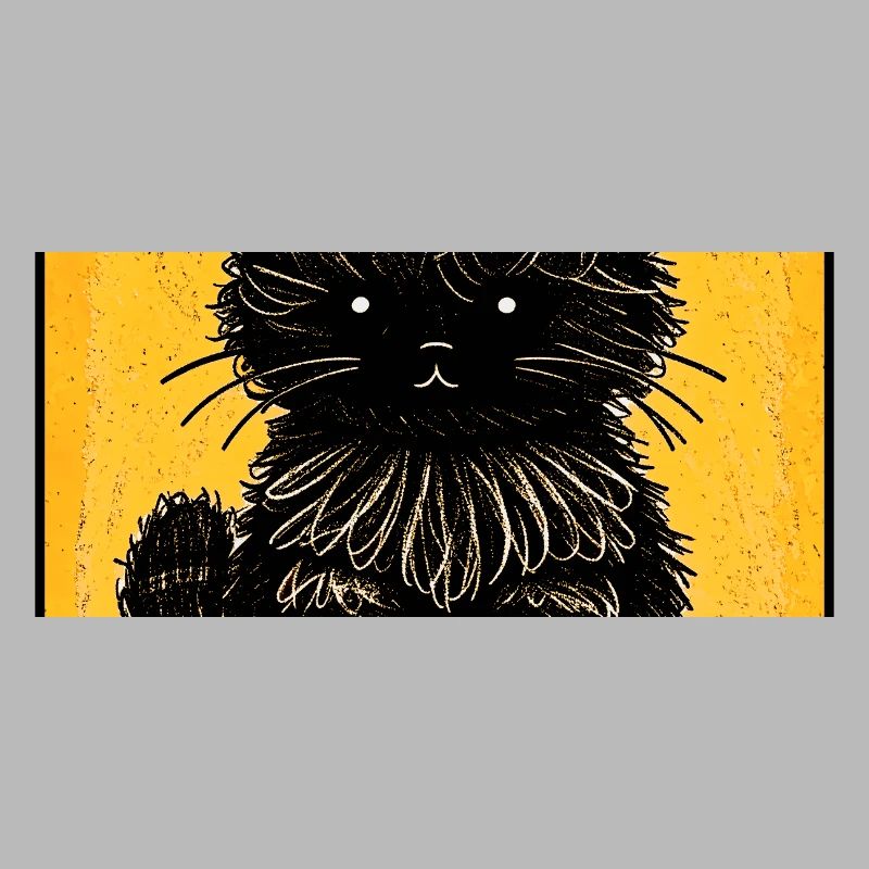 Chat duveteux (jaune)