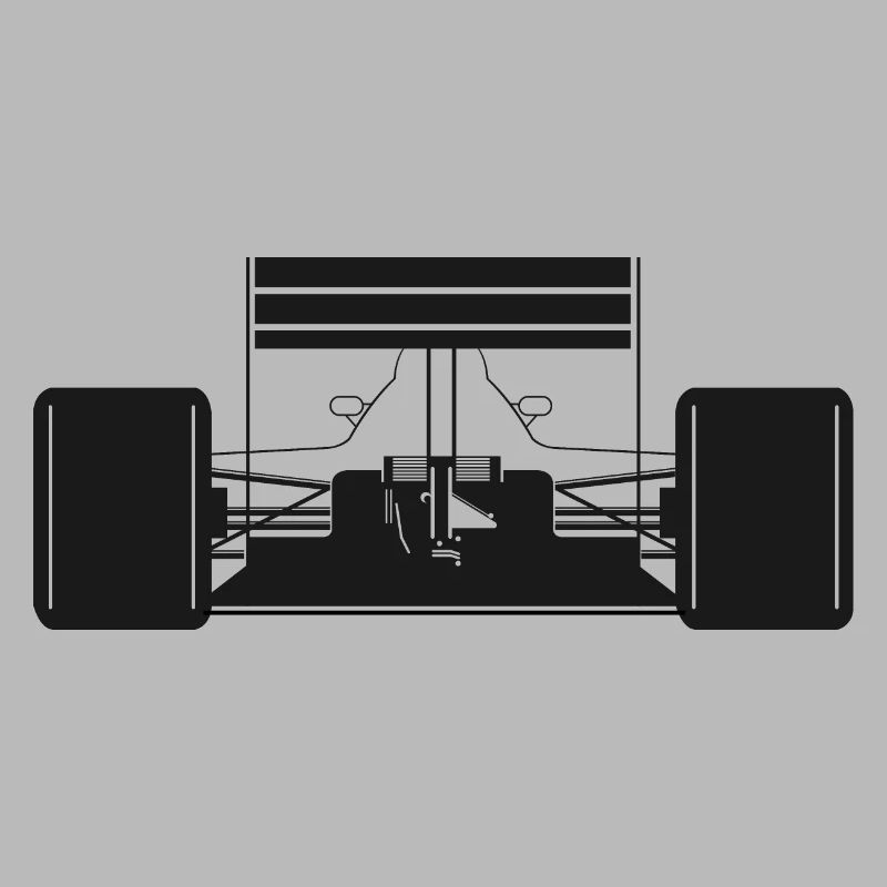 Voiture de formule arrière Voitures de course Symbole de course
