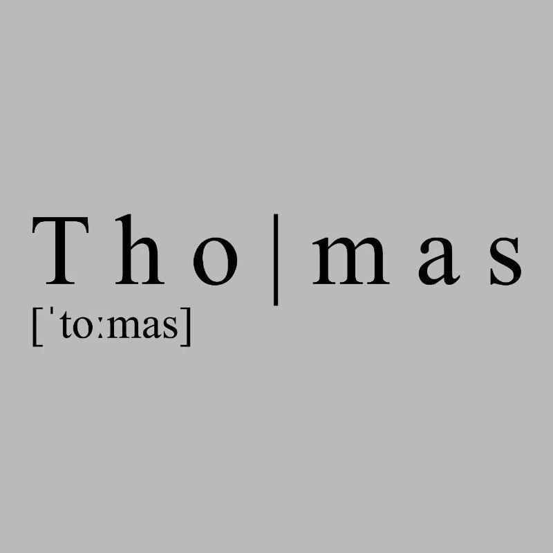 Thomas Definition Typografie