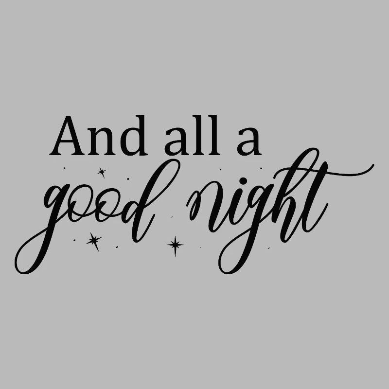 Gute Nacht Script mit Sternen