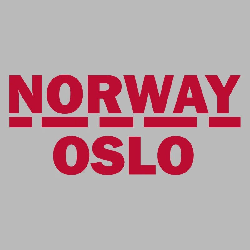 Oslo Nordic Retro Typography Tee