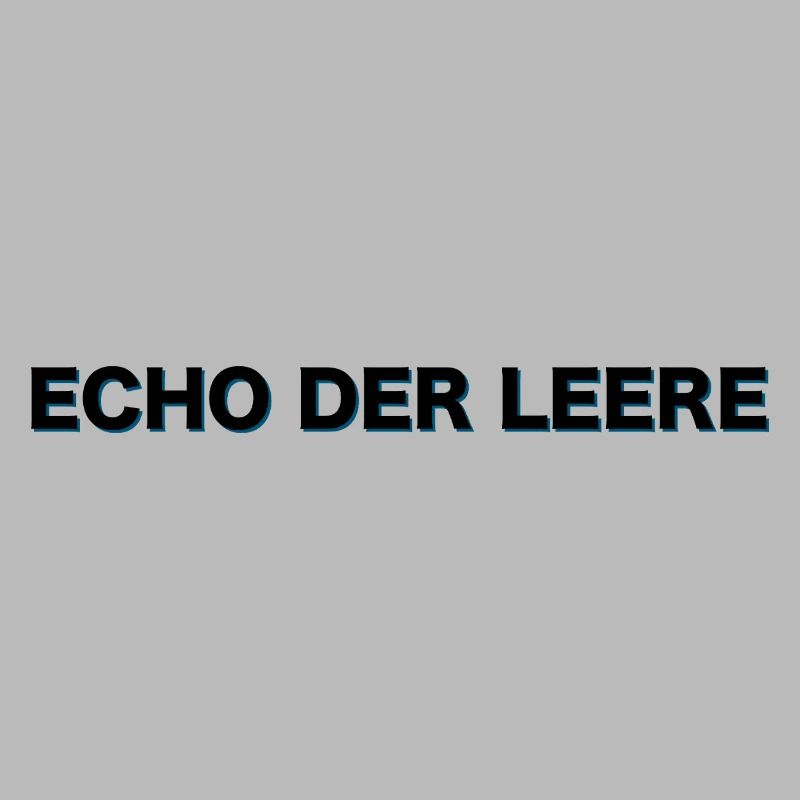 Dumme Menschen glänzen mit Echo der Leere