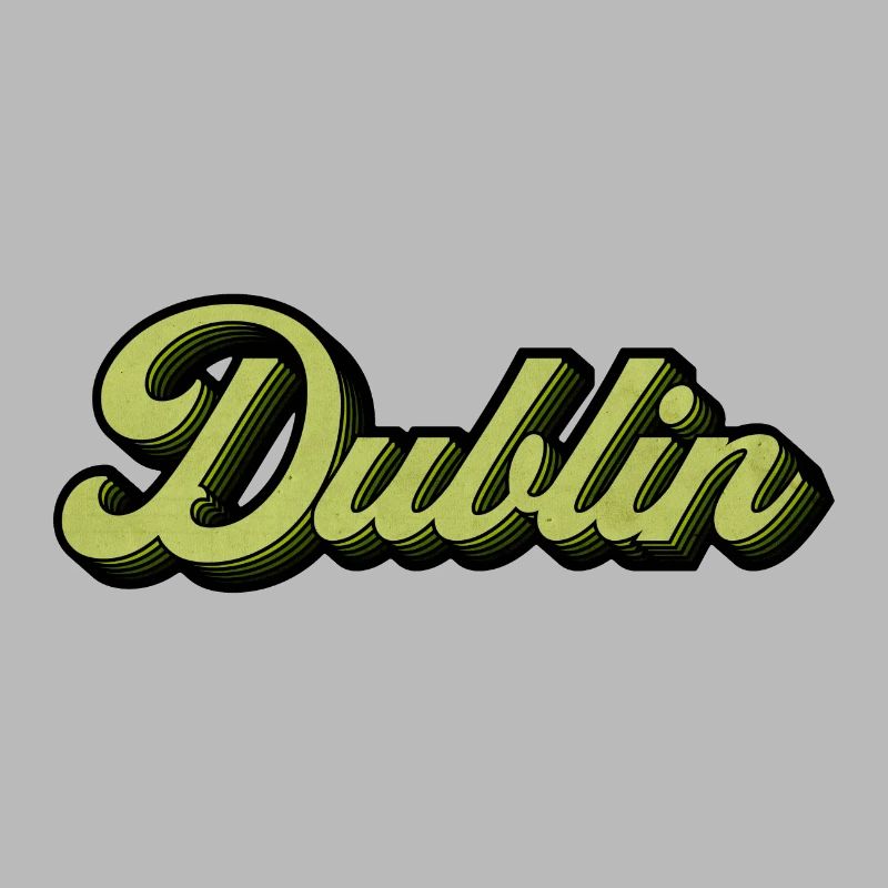 Dublin Retro Script in Lime
