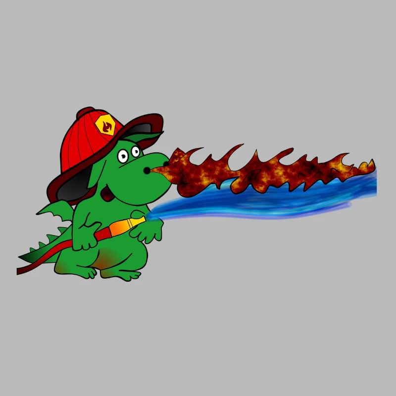 Don du Héros Pompier Dragon de Feu