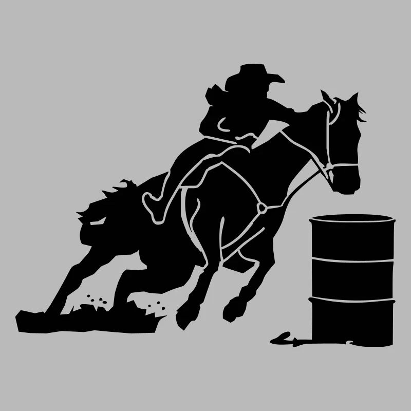 Equitation Western Equestre - Course de tonneaux