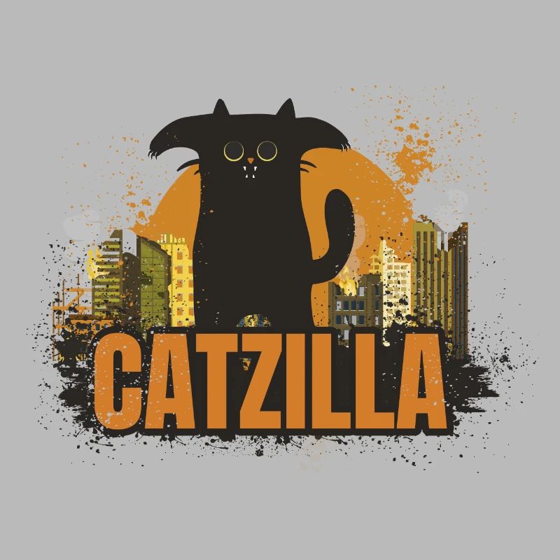 Catzilla. Cat monster
